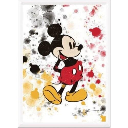 Diamond Embroidery 5D DIY Mouse Art Print Posters Diamond Painting Cross Stitch Home Decoration