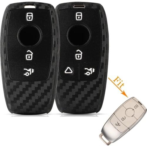 Kutery 3/4 Buttons For Mercedes Benz A-class E200 E300 E350 E450 Remote Car Key Case Silicone Protect Shell Car Accessories