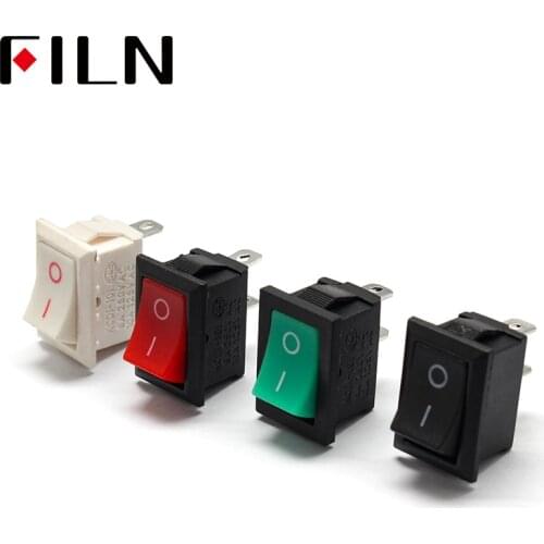 KCD1-101 MRS-101 2 pins on off Snap-in Rocker Switch Mini Switch 21x15mm 6A250VAC 10A 125VAC
