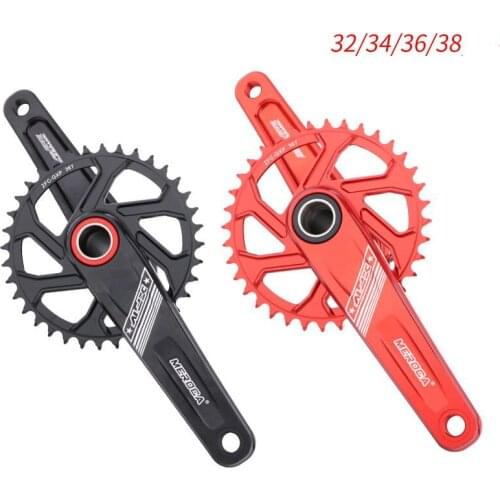 MTB Bike Crankset 104BCD Aluminum Alloy with Bottom Bicycle Crankset MTB Crank Bike Accessories 170mm 172.5mm 175mm