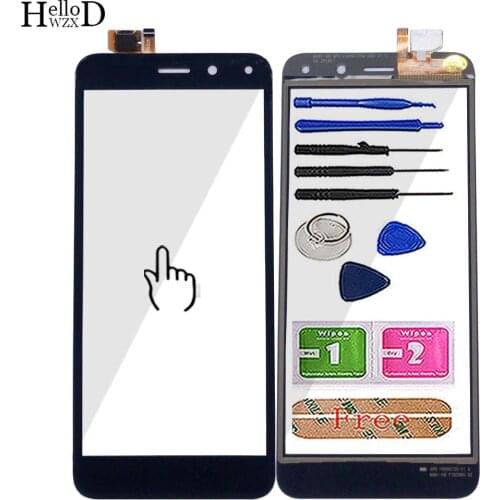 Mobile Touch Screen For BQ 5015L BQ-5015L Touch Screen Digitizer Panel Lens Sensor Front Glass TouchSceen Tools 3M Glue Wipes