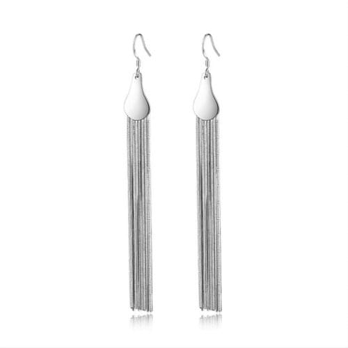 Trendy Long Tassel Drop Earring Lady Charm Jewelry Top Quality Earring Female Fashion Ear Piercing Accessories