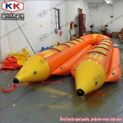 Lake Water Surfing Inflatable Banana Boat Ship 12 People Flying Fish Towable