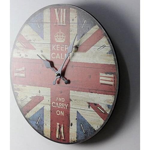Painted Solid Wood Wall Clock Frameless Wall Decoration Electronic New Cartoon Wall Clock Round Silent Digital Clock For Bedroom