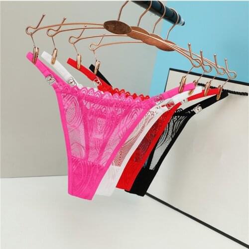 New Sexy Underwear Women Lace Panties G-String Lingerie See-Through Seamless Soft Ladies Underpants Briefs Thongs