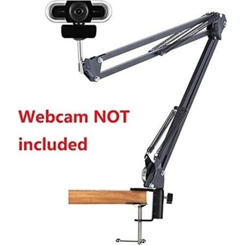 Adjustable Foldable Webcam Mount Clip Table Desktop Clamp Mount Suspension Scissor Arm Tripod Stand Holder for Logitech Webcam