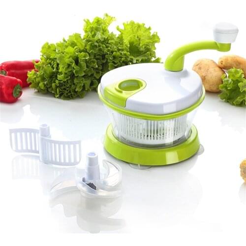 Manual Meat Grinder Hand Operated Food Processors Portable Multi-function Vegetable Cutter Garlic Chopper Mincer Mixer Blender