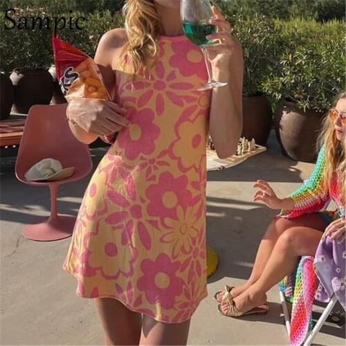 Розовые летние платья Sampic China At AliExpress