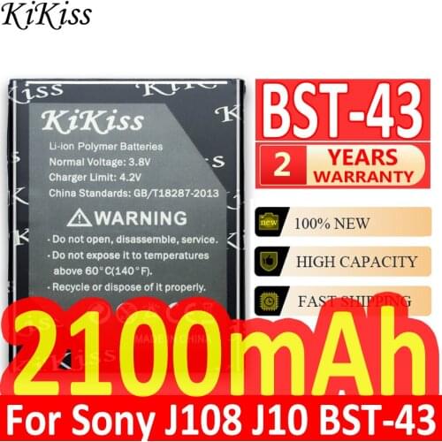 2100mAh BST-43 Mobile Phone Replacement Battery For Sony Ericsson J108 J10 J20 S001 U100 WT13I Yari U100i J108i BST 43