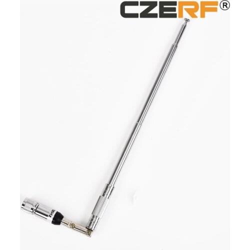 Color Silver Telescopic antenna Center Frequency 87MHz rotate 360 degrees for low power wireless fm transmitter