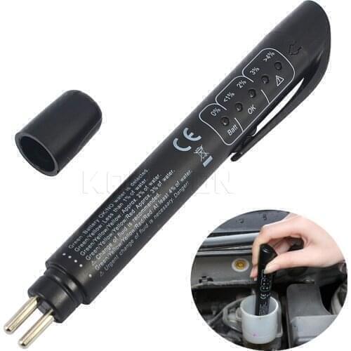 Lowest Price Car Detector Brake Fluid Tester Pen 5 LED Auto Vehicle Automotive Testing Tool Diagnostic Tool Brake Tester