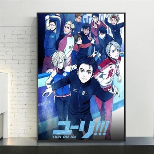 Yuri On Ice Anime Characters Canvas Painting Posters and Prints Wall art Decorative Picture Canvas Painting For Living Room Home