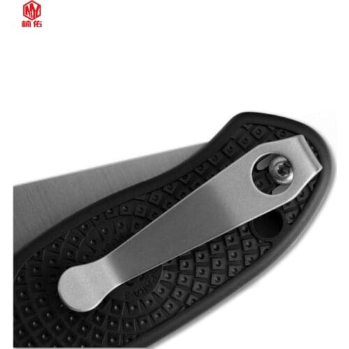 1PCS Custom Titanium Alloy Foldable Pocket Knife Back Clip For Butterfly Depth DIY Accessories Back Clip