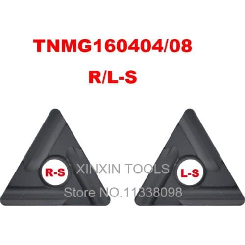 10PCS TNMG160404R-S/TNMG160404L-S/TNMG160408R-S L-S CNC Turning Cutter Rough Processing of Hard Steel Tungsten Carbide Inserts