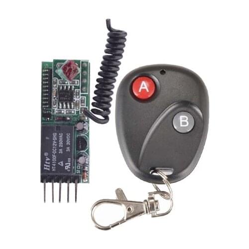 12V 1CH Max Load 250V 3A Mini wireless switch receiver Board with remote control Momentary Non-Latched/Latched 39*16*12.5mm