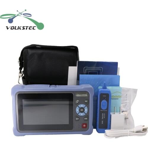 2010 Mini-OTDR Fiber Optic Reflectometer With 12 functions OPM VFL LS Rg45 Event Map 5m-120km Optical Time DomainReflectomete