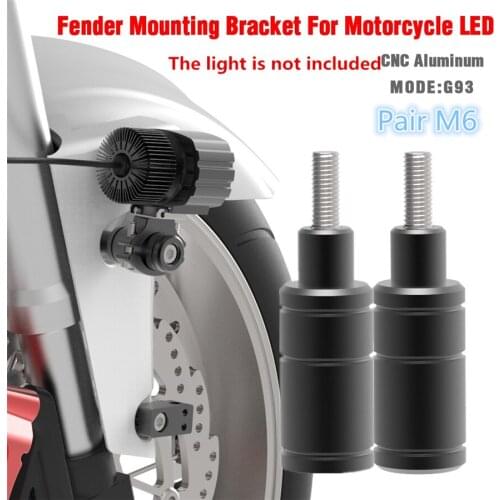 2 Pieces M6 screw Adjustable Motorcycle Headlight Bracket Mount Bike Sport Tail Light Holder Fender Eliminator