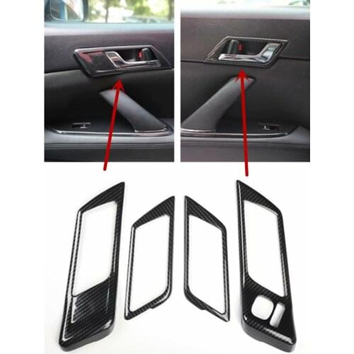 Free Shipping 4pcs/lot ABS Carbon fiber grain front air conditioning outlet decoration cover for 2005-2009 Toyota REIZ