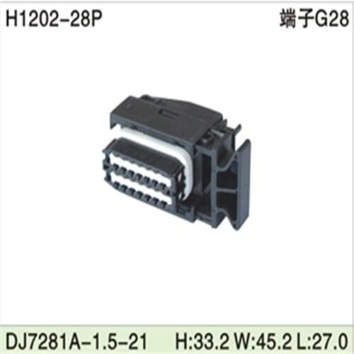 Free shipping 50pcs DJ7281A-1.5-21 28Pin 1.5mm AMP Car Electrical Wire Connectors for VW,BMW,Audi,Toyota,NISSAN AND other