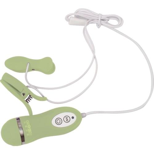 IKOKY Waterproof 10 Frequency Women Nipple Vibrator Breast Massage Vibrating Nipple Clamps Vibrators Sex Toys for Women