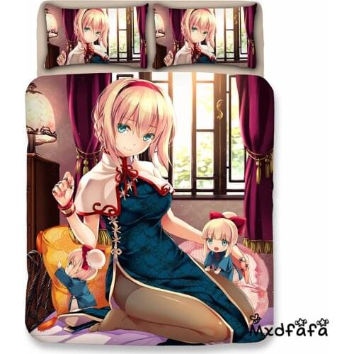 Anime Fate Grand Order Jeanne d'Arc printed Duvet Cover Set 3D Bedding Set Luxury Include 1 Duvet Cover and 2 Dakimakura case