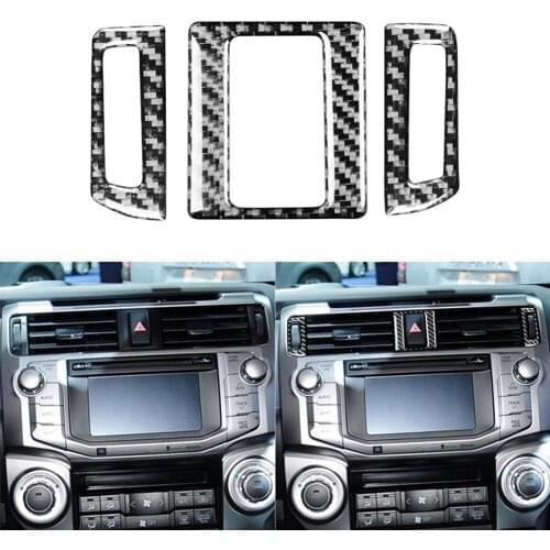 Car Console AC Vent Trim Stickers Replacement for Toyota 4Runner 2010-2020 Auto Interior Console AC Air Vent Trim Stickers