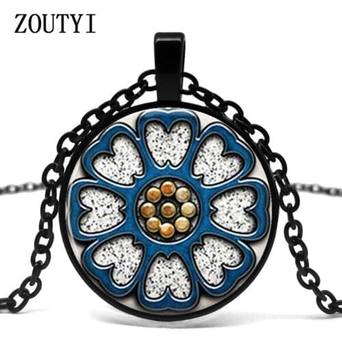 2018/Pai Sho inspired Avatar the Last Airbender pendant jewelry glass cabochon necklace