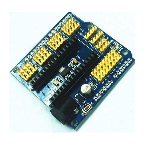 Free shipping 5pcs expanding board for arduino nano V3.0 Shield ATMEGA328P Expansion Sensor Shield Module