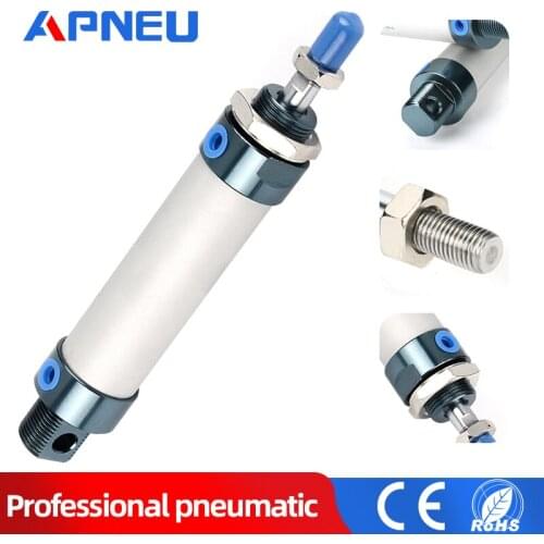 Pneumatic Cylinder MAL Series Mini 16/20/25/32mm Bore 25/50/75/100/200/300/400/500mm Stroke Single lever pneumatic Air cylinder