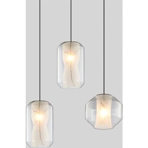 Cloud Stone Lamps Post-modern Minimalist Nordic Pendant Lights Single Head Led Strip Flesh Light Living Room Lights Hanging