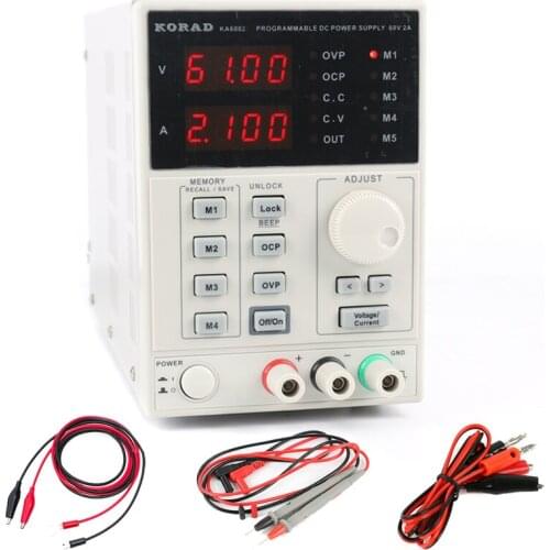 KA6002D Adjustable Precision Programmable DC Power Supply 60V 2A Digital Lab Grade Power Supply For Phone Repair