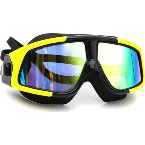 Anti-fog Mirror Swimming Glasses Diving Flat light Anti-haze Mirror Goggles for Men Women