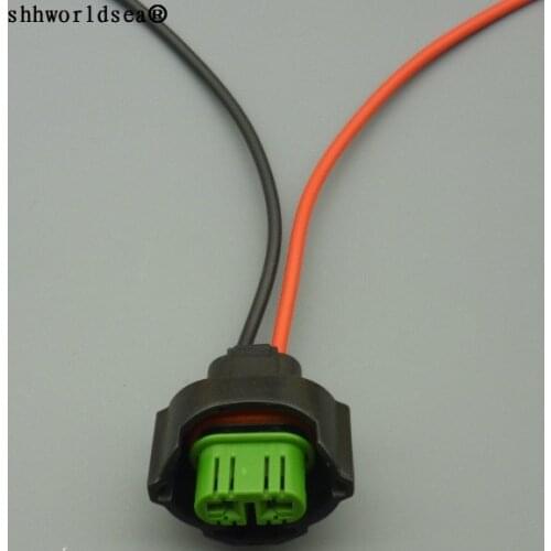 Shhworldsea 3.0mm 2 Pin/Way Fog Light Lamp H9 H11 H8 Connector Plug With Cable Pigtail For Toyota Honda Mazda