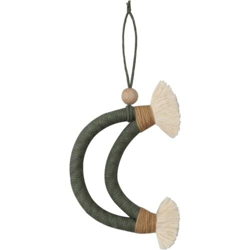 F92B Nordic Moon Macrame Dream Boho Room Decor Room Decoration Macrame Wall Hanging Kids Room Nursery Gifts