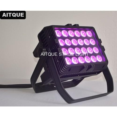 12pcs Outdoor led light wall washer 24x18w rgbwa uv 6in1 multi color led wall washer light city color