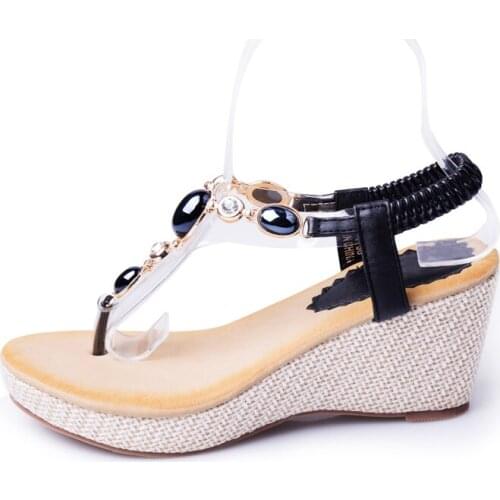 2020 Summer new sweet wedge women high heel sandals women shoes