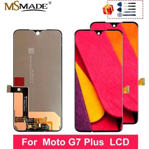 6.24" Original For Moto G7 Plus LCD Display Touch Screen Digitizer Assembly Parts Free Shipping For Motorola Moto G7 Plus LCD