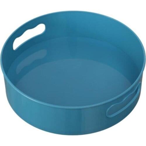 1 Pcs 360 Rotating Tray Kitchen Storage Containers For Spice Plate Fruit Food Tray Non Slip Bathroom Dried Storage Plate Tool