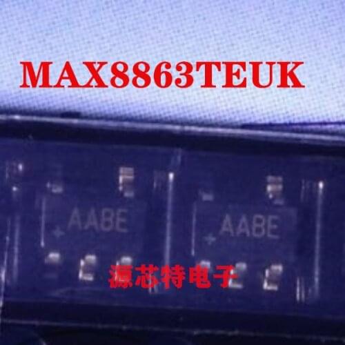 100% New&original MAX8863TEUK+T MAX8863 Marking:AABE SOT23-5 In Stock