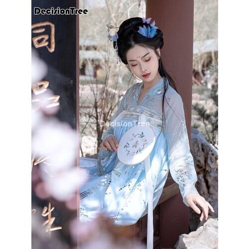 2021 ancient chinese cosplay costume ancient chinese hanfu women hanfu clothes lady stage hanfu dress chinese national clothes