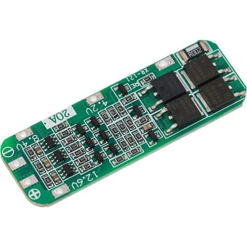 20A Current 3 Strings 11.1V 12V 12.6V 18650 Lithium Board BMS Protection Board Charging Battery Protection I0V6