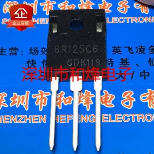 5PCS 6R125C6 IPW60R125C6 TO-247 650V 89A 100% New&original