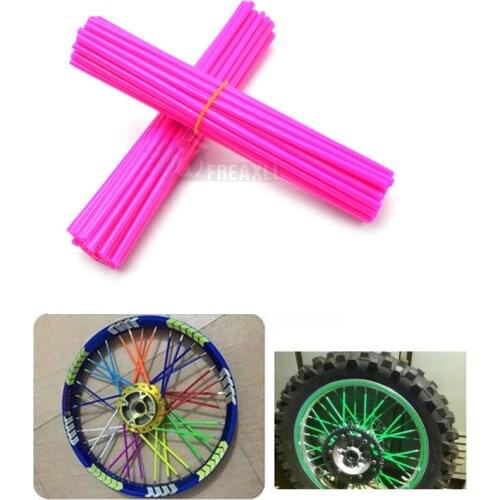 72 Pic Motorcycle Dirt Bike Wheel Rim Spoke Skins Covers Wrap Tubes Decor Protector FOR YAMAHA R6 2000 R3 Husqvarna 701 BMW
