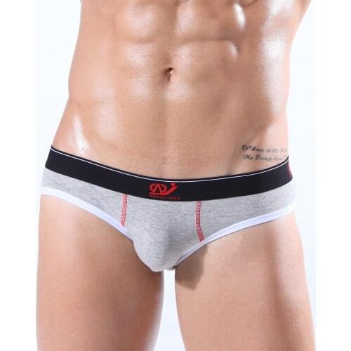 WJ Brand Mens Brief Cotton Man Bikini Solid Underwear Pant For Men Sexy Underwear Factory Direct Sale Male Panties 2018