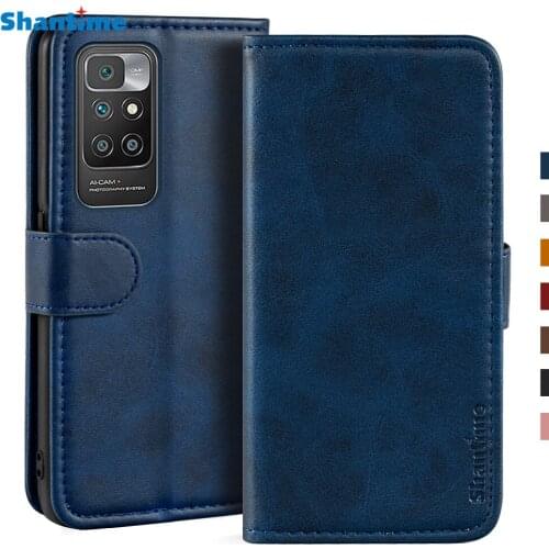 Case For Xiaomi Redmi 10 Case Magnetic Wallet Leather Cover For Xiaomi Redmi 10 Stand Coque Phone Cases