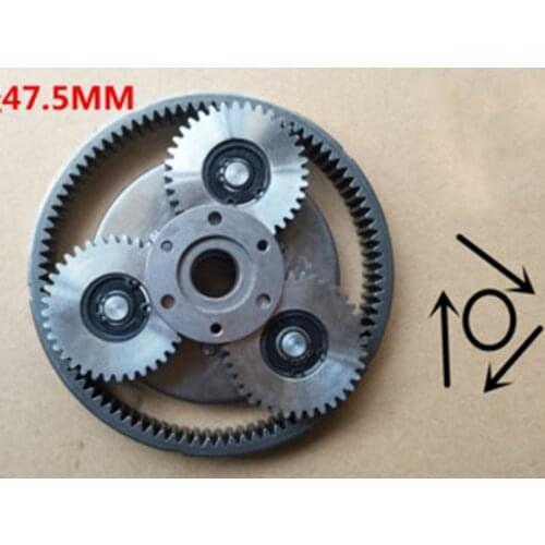 1Set 36T Gear Diameter:38mm Thickness:12mm Electric Vehicle Motor Steel Gear+Gear Ring+Clutch