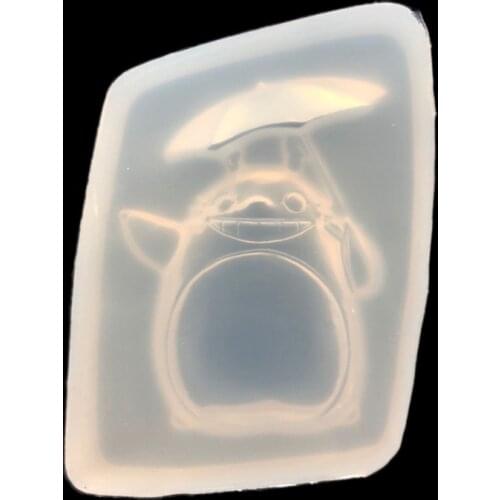 DIY Cartoon Cute Totoro Crystal Epoxy Silicone Mold Soft Pottery Mobile Phone Shell Ornament Decorative Mold 16535