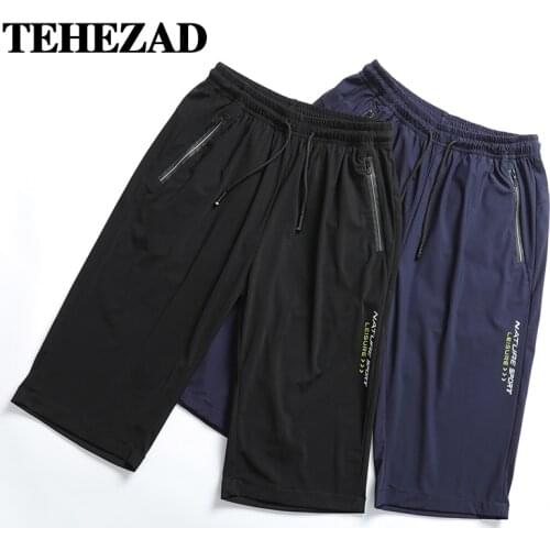Mens Shorts 2021 Summer Leisure Oversize M-8Xl Gym Fitness Exercise Beach Shorts Breathable and Quick-Drying Cropped Trousers