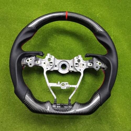 For Toyota CAMRY 2018 2019 2020 2021 Carbon Fiber Look Style Leather Steering Wheel-SPORTS