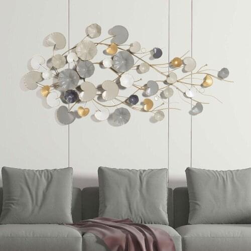 European style creative wall decoration painting wall living room home pendant iron art retro wall hanging sun flower